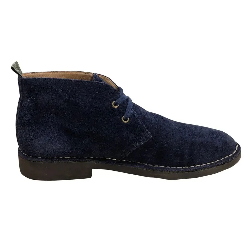 Polo Ralph Lauren Shoes Mens 9.5D Talan Chukka Navy Suede Desert Boots Lace Up